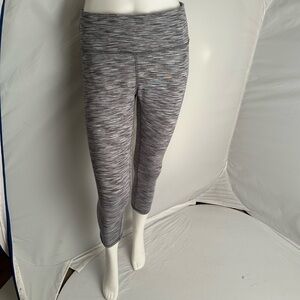 RBX Space Dyed gray black white soft cotton stretch capri leggings